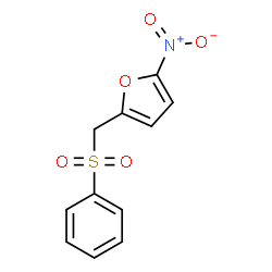 ChemSpider 2D Image | 2-Nitro-5-[(phenylsulfonyl)methyl]furan | C11H9NO5S