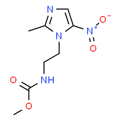 ChemSpider 2D Image | Methyl [2-(2-methyl-5-nitro-1H-imidazol-1-yl)ethyl]carbamate | C8H12N4O4