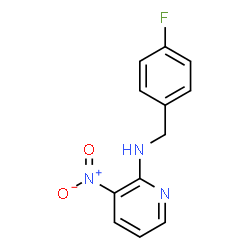 ChemSpider 2D Image | N-(4-Fluorobenzyl)-3-nitro-2-pyridinamine | C12H10FN3O2