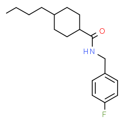 ChemSpider 2D Image | 4-Butyl-N-(4-fluorobenzyl)cyclohexanecarboxamide | C18H26FNO