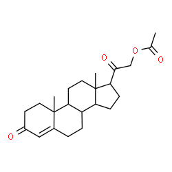 ChemSpider 2D Image | 3,20-Dioxopregn-4-en-21-yl acetate | C23H32O4