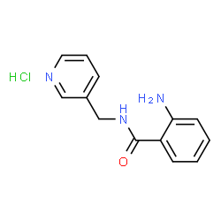 ChemSpider 2D Image | 2-amino-N-(pyridin-3-ylmethyl)benzamide hydrochloride | C13H14ClN3O