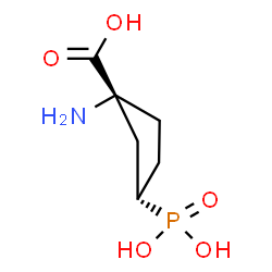 ChemSpider 2D Image | (1R,3S)-1-Amino-3-phosphonocyclopentanecarboxylic acid | C6H12NO5P