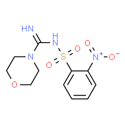 ChemSpider 2D Image | N-[(2-Nitrophenyl)sulfonyl]-4-morpholinecarboximidamide | C11H14N4O5S