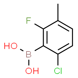 ChemSpider 2D Image | 2-Chloro-6-fluoro-5-methylphenylboronic acid | C7H7BClFO2