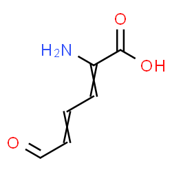 ChemSpider 2D Image | 2-Amino-6-oxo-2,4-hexadienoic acid | C6H7NO3