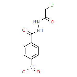ChemSpider 2D Image | N'-(Chloroacetyl)-4-nitrobenzohydrazide | C9H8ClN3O4
