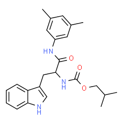 ChemSpider 2D Image | N-(3,5-Dimethylphenyl)-Nalpha-(isobutoxycarbonyl)tryptophanamide | C24H29N3O3