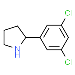 ChemSpider 2D Image | 2-(3,5-Dichlorophenyl)pyrrolidine | C10H11Cl2N