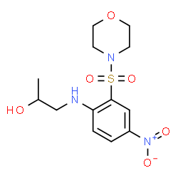 ChemSpider 2D Image | 1-{[2-(4-Morpholinylsulfonyl)-4-nitrophenyl]amino}-2-propanol | C13H19N3O6S