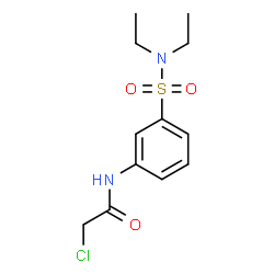 ChemSpider 2D Image | 2-Chloro-N-(3-diethylsulfamoyl-phenyl)-acetamide | C12H17ClN2O3S