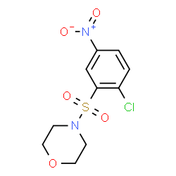 ChemSpider 2D Image | 4-((2-Chloro-5-nitrophenyl)sulfonyl)morpholine | C10H11ClN2O5S