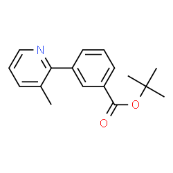 ChemSpider 2D Image | tert-Butyl 3-(3-methylpyridin-2-yl)benzoate | C17H19NO2