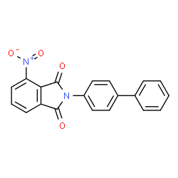 ChemSpider 2D Image | 2-(4-Biphenylyl)-4-nitro-1H-isoindole-1,3(2H)-dione | C20H12N2O4