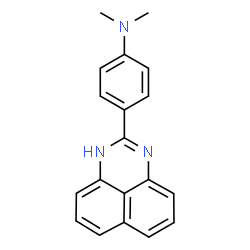 ChemSpider 2D Image | N,N-Dimethyl-4-(1H-perimidin-2-yl)aniline | C19H17N3