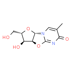 ChemSpider 2D Image | L-2,2'-Anhydrothymidine | C10H12N2O5