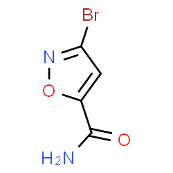 ChemSpider 2D Image | 3-Bromoisoxazole-5-carboxamide | C4H3BrN2O2