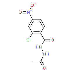 ChemSpider 2D Image | N'-Acetyl-2-chloro-4-nitrobenzohydrazide | C9H8ClN3O4