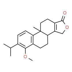 ChemSpider 2D Image | 7-Isopropyl-6-methoxy-9b-methyl-3b,4,5,9b,10,11-hexahydrophenanthro[1,2-c]furan-1(3H)-one | C21H26O3