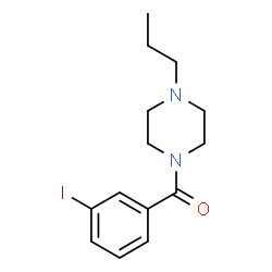 ChemSpider 2D Image | (3-Iodophenyl)(4-propyl-1-piperazinyl)methanone | C14H19IN2O