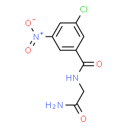 ChemSpider 2D Image | N-(2-Amino-2-oxoethyl)-3-chloro-5-nitrobenzamide | C9H8ClN3O4