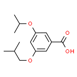 ChemSpider 2D Image | 3-Isobutoxy-5-isopropoxybenzoic acid | C14H20O4