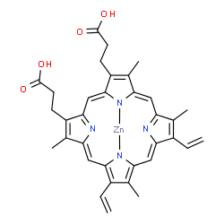 ChemSpider 2D Image | Zinc protoporphyrin IX | C34H32N4O4Zn
