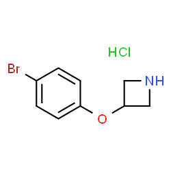 ChemSpider 2D Image | 3-(4-Bromophenoxy)azetidine hydrochloride | C9H11BrClNO