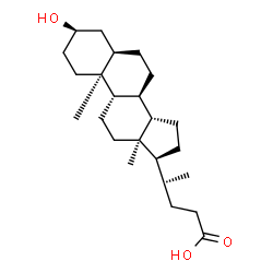 ChemSpider 2D Image | (3alpha,5beta,17alpha)-3-Hydroxycholan-24-oic acid | C24H40O3