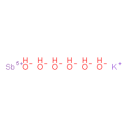 ChemSpider 2D Image | Antimony(5+) potassium hydroxide (1:1:6) | H6KO6Sb