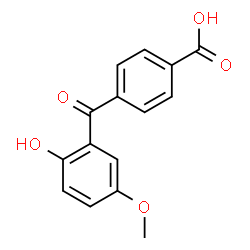 ChemSpider 2D Image | 4-(2-Hydroxy-5-methoxybenzoyl)benzoic acid | C15H12O5