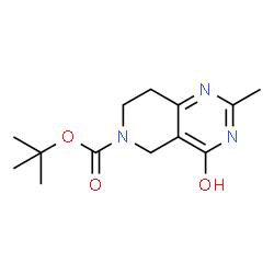 ChemSpider 2D Image | tert-Butyl 4-hydroxy-2-methyl-7,8-dihydropyrido[4,3-d]pyrimidine-6(5H)-carboxylate | C13H19N3O3