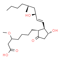 ChemSpider 2D Image | 3-methoxy Limaprost | C23H40O6