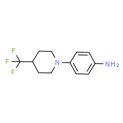 ChemSpider 2D Image | 4-(4-Trifluoromethyl-piperidin-1-yl)-aniline | C12H15F3N2