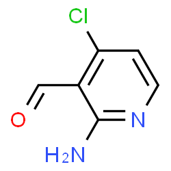 ChemSpider 2D Image | 2-Amino-4-chloronicotinaldehyde | C6H5ClN2O