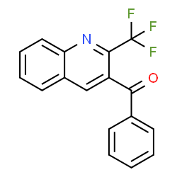 ChemSpider 2D Image | PHENYL(2-(TRIFLUOROMETHYL)QUINOLIN-3-YL)METHANONE | C17H10F3NO