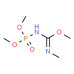 ChemSpider 2D Image | Methyl N-(dimethoxyphosphoryl)-N'-methylcarbamimidate | C5H13N2O4P