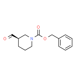ChemSpider 2D Image | (R)-BENZYL 3-FORMYLPIPERIDINE-1-CARBOXYLATE | C14H17NO3