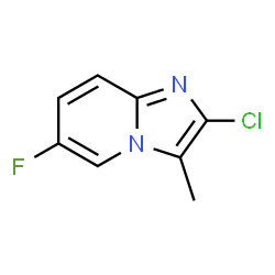 ChemSpider 2D Image | 2-Chloro-6-fluoro-3-methylimidazo[1,2-a]pyridine | C8H6ClFN2