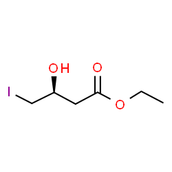 ChemSpider 2D Image | Ethyl (3S)-3-hydroxy-4-iodobutanoate | C6H11IO3