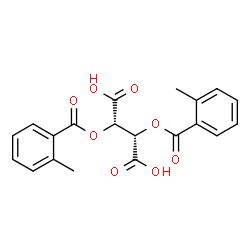 ChemSpider 2D Image | (2S,3S)-2,3-Bis[(2-methylbenzoyl)oxy]succinic acid | C20H18O8