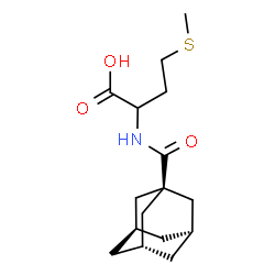 ChemSpider 2D Image | N-[(3s,5s,7s)-Adamantan-1-ylcarbonyl]methionine | C16H25NO3S