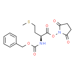 ChemSpider 2D Image | 2,5-Dioxo-1-pyrrolidinyl N-[(benzyloxy)carbonyl]-L-methioninate | C17H20N2O6S