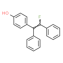ChemSpider 2D Image | 4-[(Z)-2-Fluoro-1,2-diphenylvinyl]phenol | C20H15FO