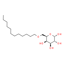 ChemSpider 2D Image | 6-O-Dodecyl-alpha-D-galactopyranose | C18H36O6