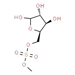 ChemSpider 2D Image | 5-O-(Methoxysulfonyl)-D-xylofuranose | C6H12O8S