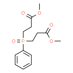 ChemSpider 2D Image | Dimethyl 3,3'-(phenylphosphoryl)dipropanoate | C14H19O5P