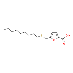 ChemSpider 2D Image | 5-[(Nonylsulfanyl)methyl]-2-furoic acid | C15H24O3S