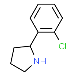 ChemSpider 2D Image | 2-(2-Chlorophenyl)pyrrolidine | C10H12ClN