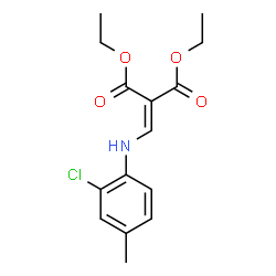 ChemSpider 2D Image | Diethyl {[(2-chloro-4-methylphenyl)amino]methylene}malonate | C15H18ClNO4